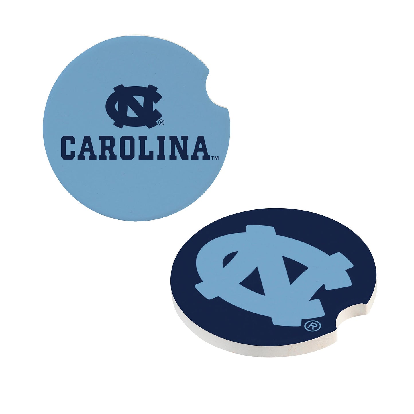North Carolina Tar Heels Car Coaster Set 2 Pack Periodic Restock