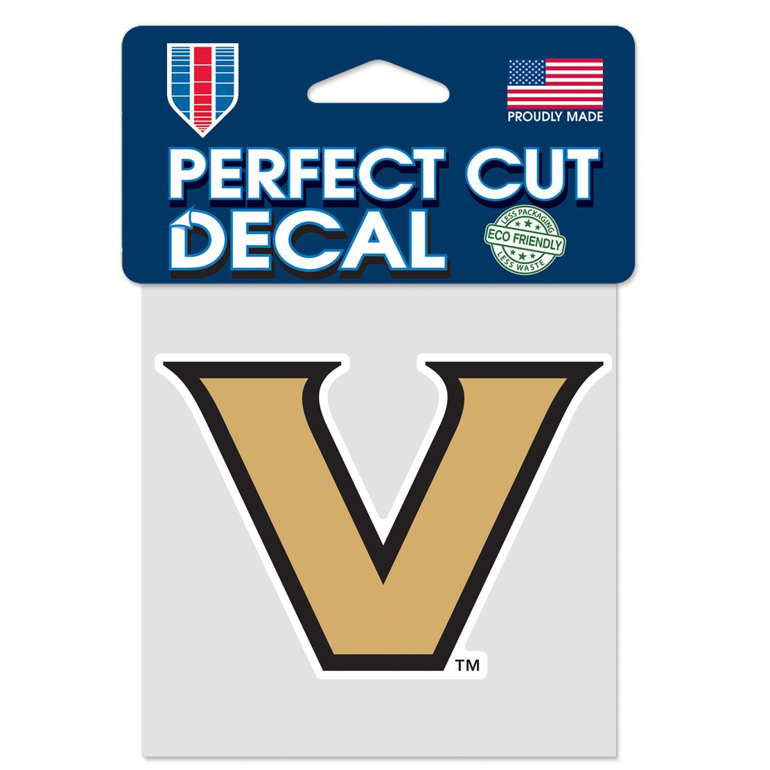 Vanderbilt Commodores Decal 4x4 Perfect Cut Color