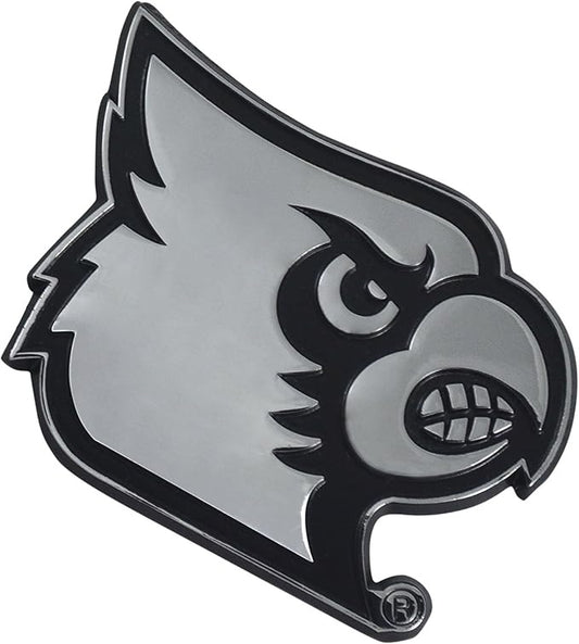 Louisville Cardinals Auto Emblem Premium Metal Chrome