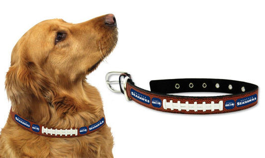 Seattle Seahawks Pet Collar Leather Size Large CO