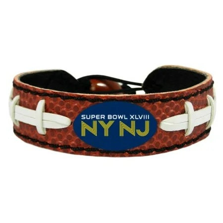 Super Bowl XLVIII NY NJ Logo Classic NFL Football Bracelet