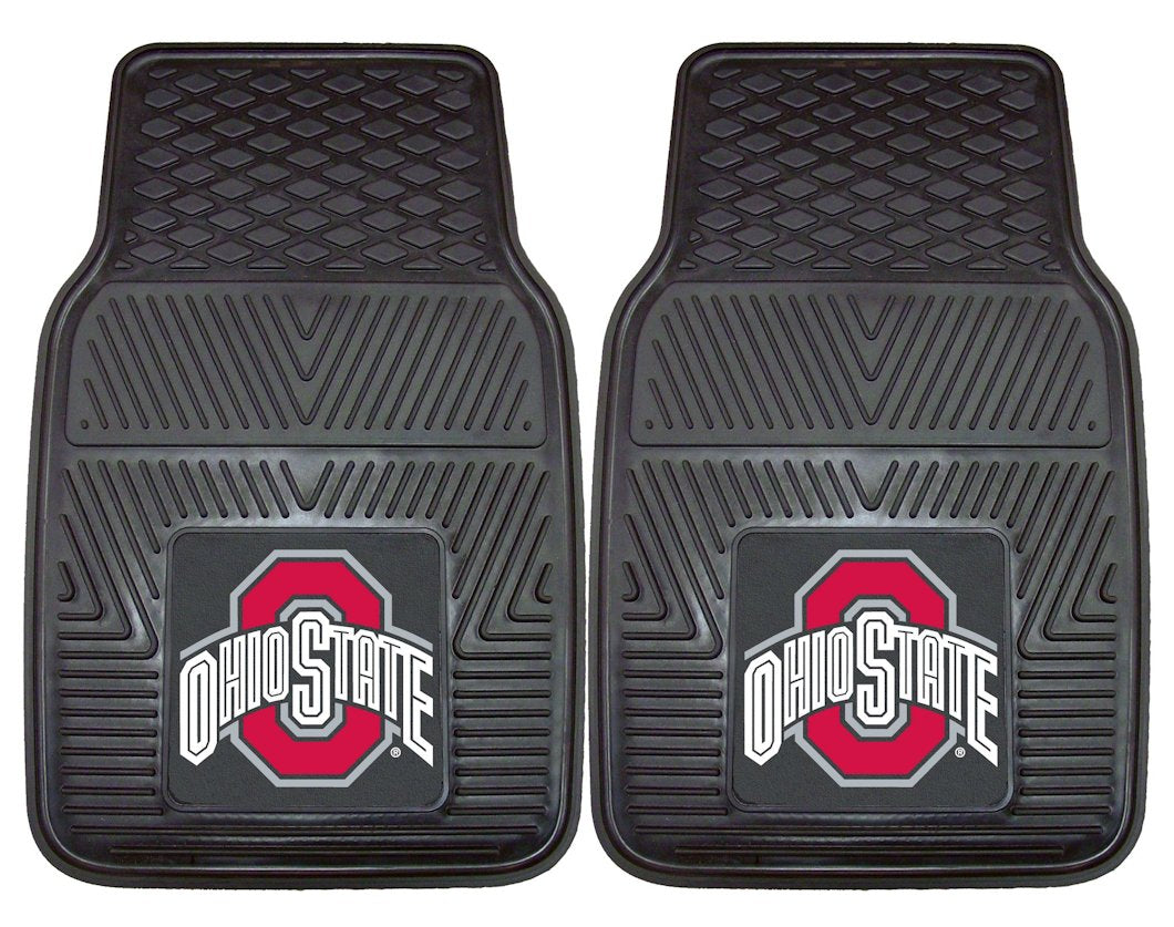 Ohio State Buckeyes Heavy Duty 2-Piece Vinyl Car Mats