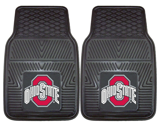 Ohio State Buckeyes Heavy Duty 2-Piece Vinyl Car Mats
