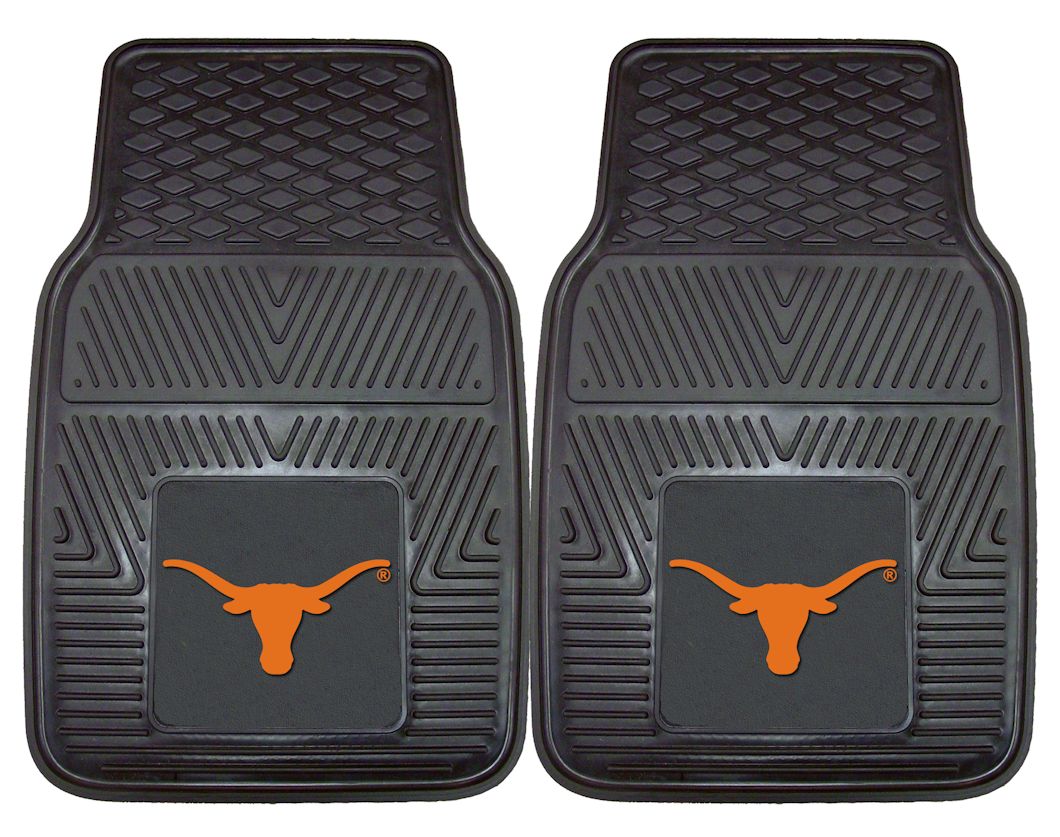 Texas Longhorns Heavy Duty 2-Piece Vinyl Car Mats