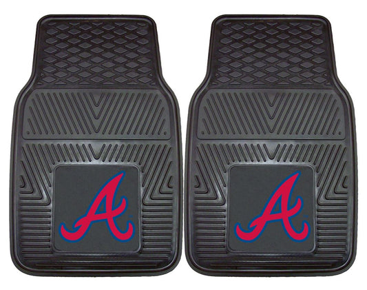 Atlanta Braves Heavy Duty 2-Piece Vinyl Car Mats - Special Order