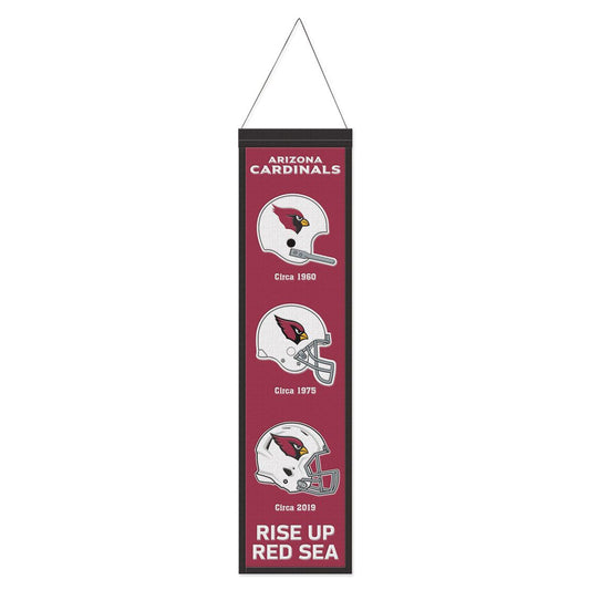 Arizona Cardinals Banner Wool 8x32 Heritage Evolution Design - Special Order
