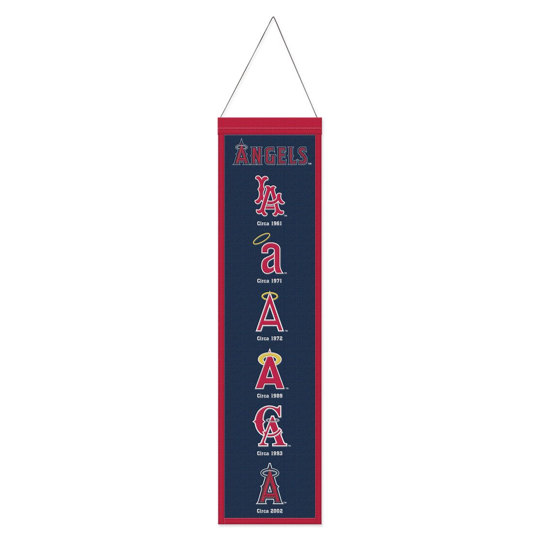 Los Angeles Angels Banner Wool 8x32 Heritage Evolution Design - Special Order