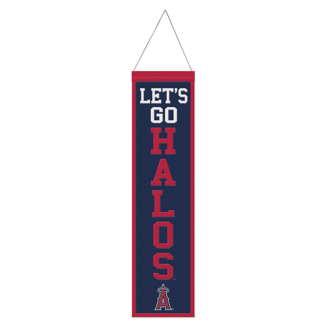 Los Angeles Angels Banner Wool 8x32 Heritage Slogan Design