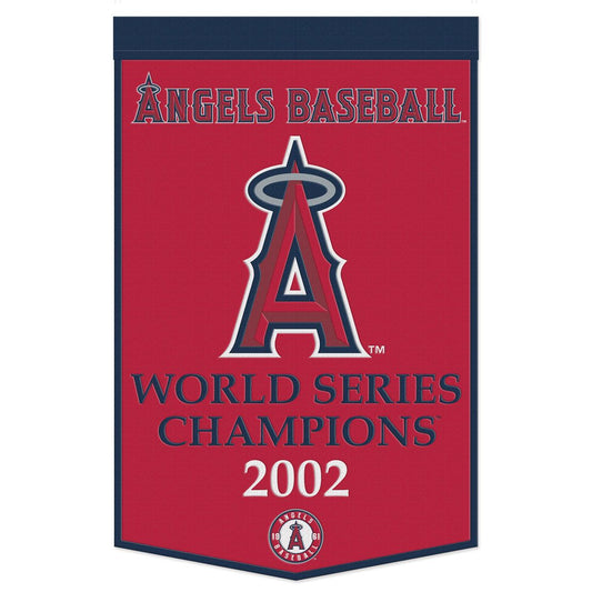 Los Angeles Angels Banner Wool 24x38 Dynasty Champ Design - Special Order