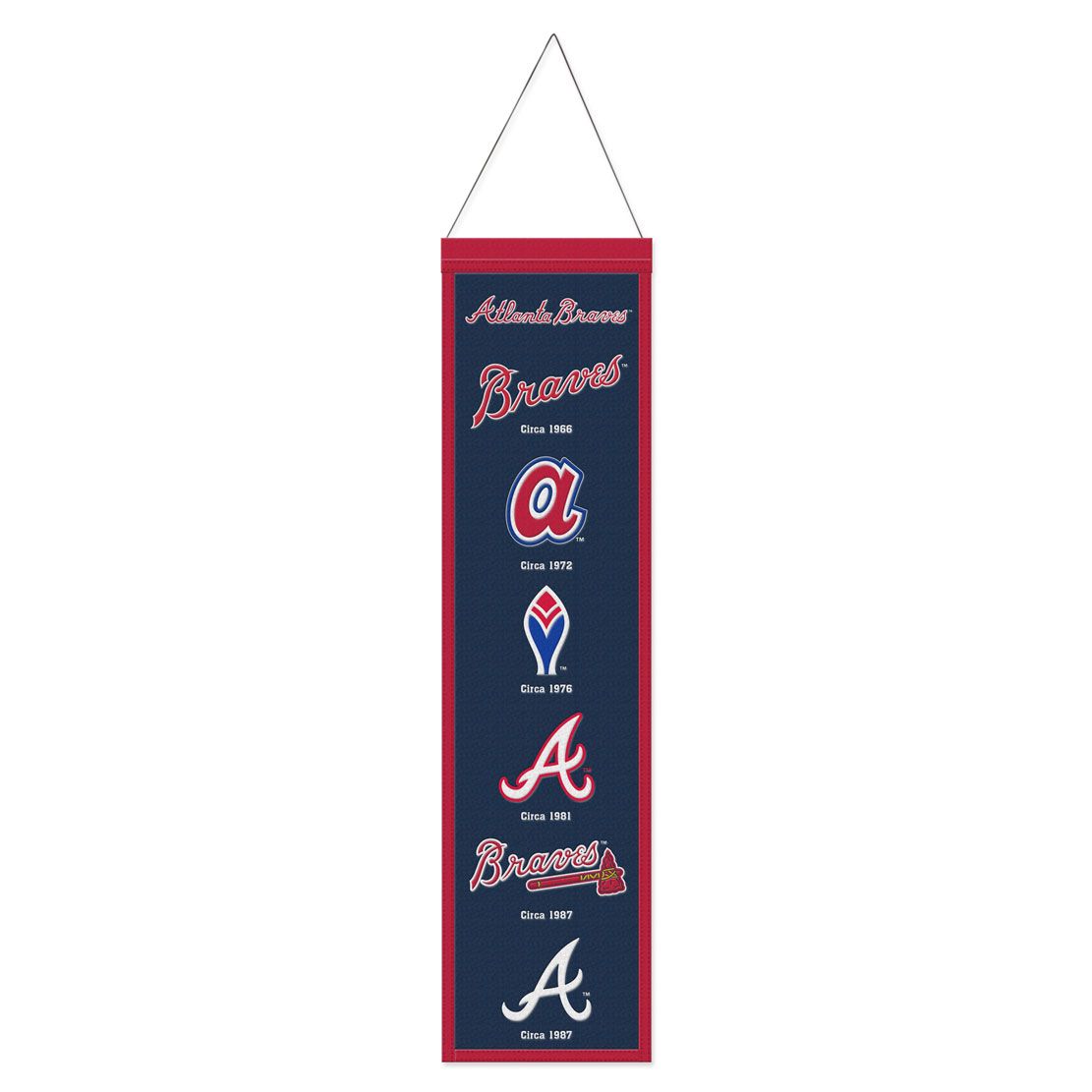 Atlanta Braves Banner Wool 8x32 Heritage Evolution Design