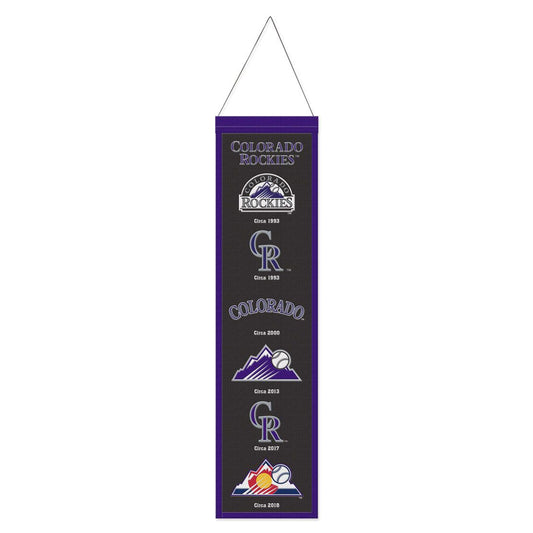 Colorado Rockies Banner Wool 8x32 Heritage Evolution Design - Special Order
