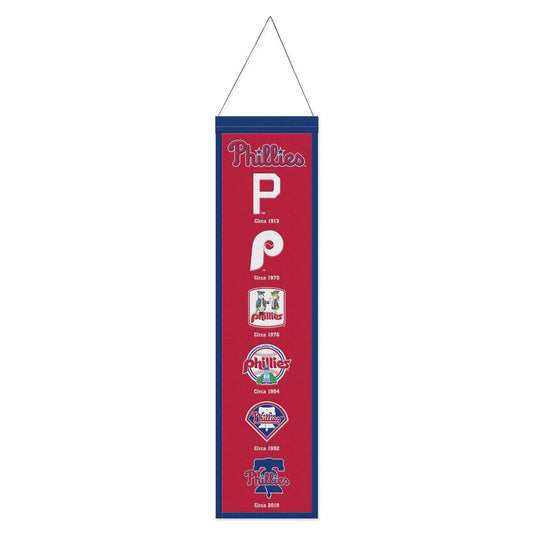 Philadelphia Phillies Banner Wool 8x32 Heritage Evolution Design