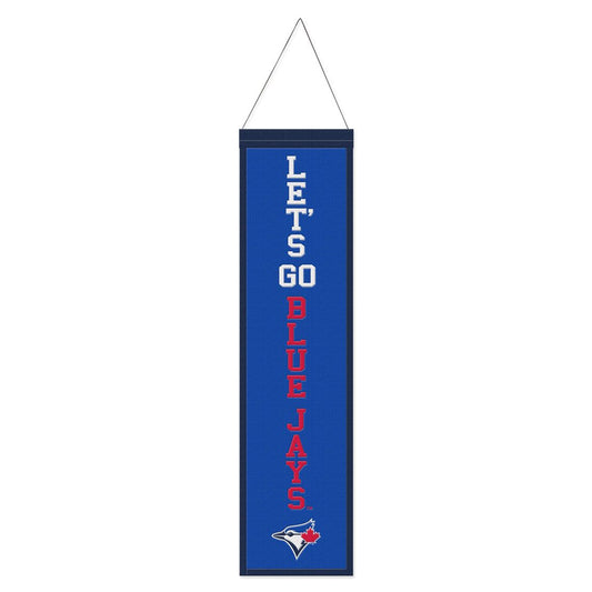 Toronto Blue Jays Banner Wool 8x32 Heritage Slogan Design