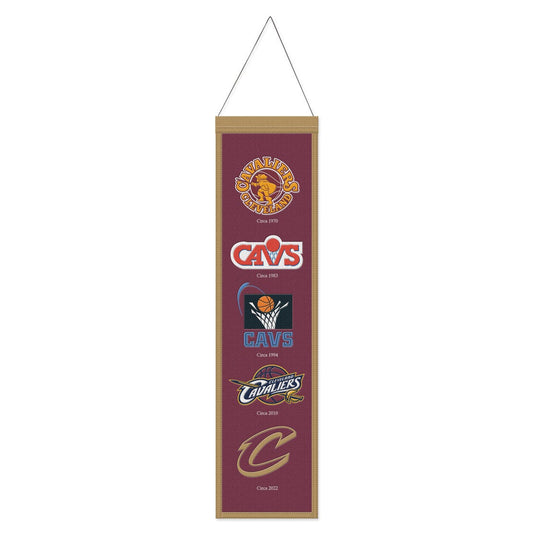 Cleveland Cavaliers Banner Wool 8x32 Heritage Evolution Design - Special Order