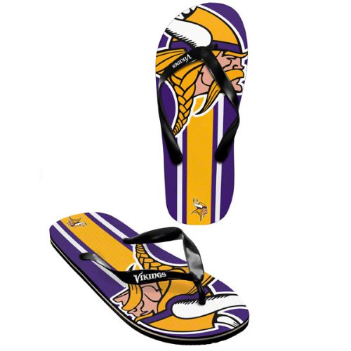 Minnesota Vikings Unisex Flip Flop - (1 Pair) - S
