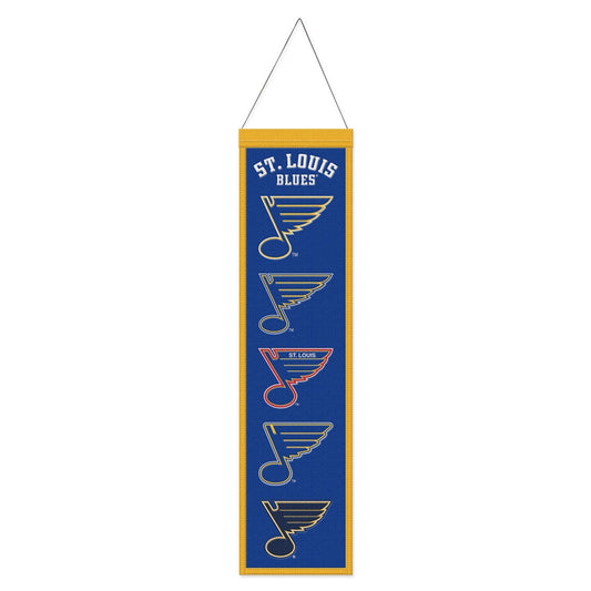 St. Louis Blues Banner Wool 8x32 Heritage Evolution Design - Special Order
