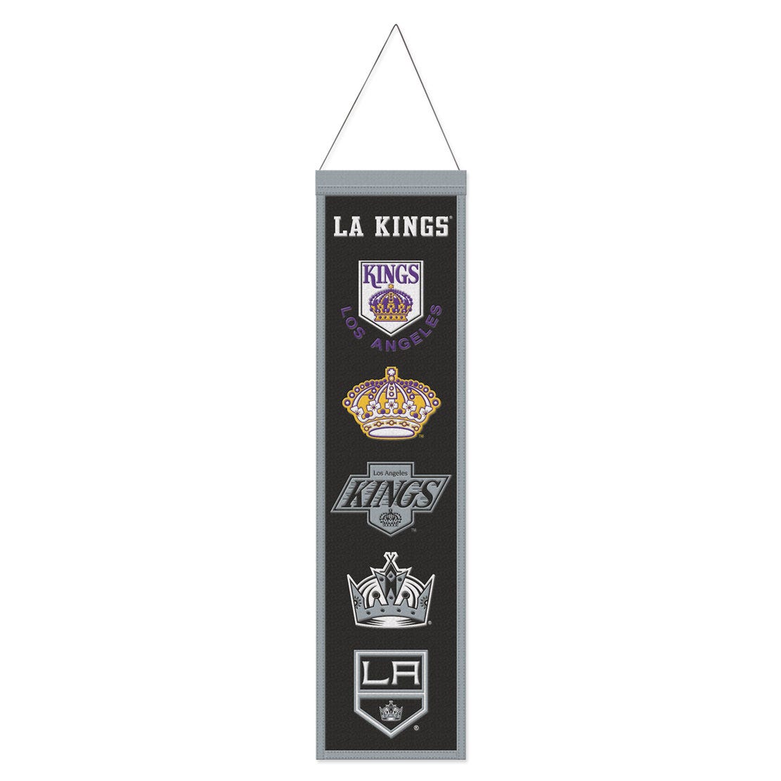Los Angeles Kings Banner Wool 8x32 Heritage Evolution Design - Special Order
