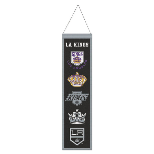 Los Angeles Kings Banner Wool 8x32 Heritage Evolution Design - Special Order