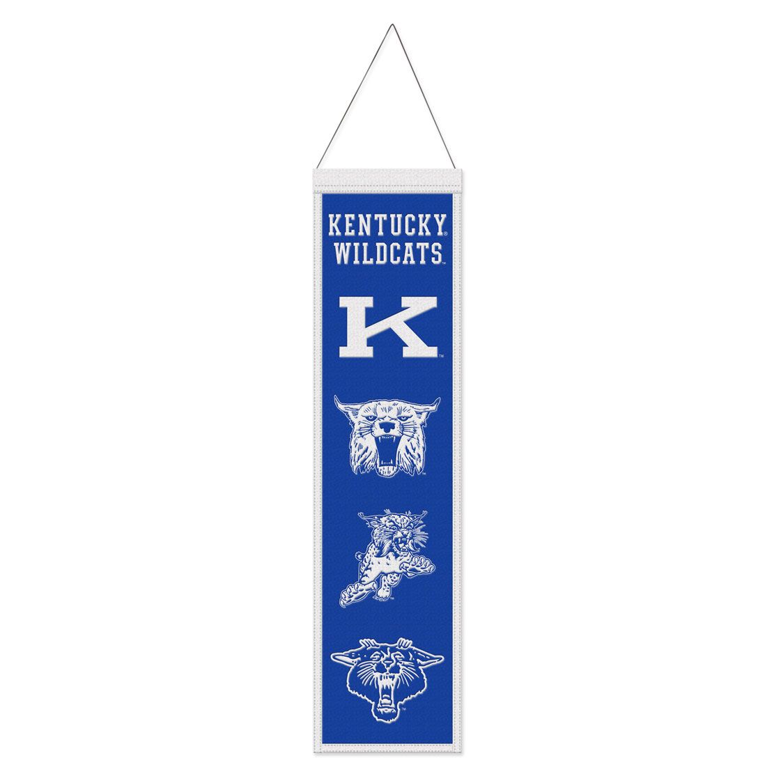 Kentucky Wildcats Banner Wool 8x32 Heritage Evolution Design - Special Order