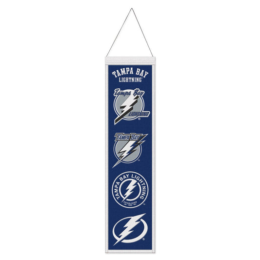 Tampa Bay Lightning Banner Wool 8x32 Heritage Evolution Design - Special Order