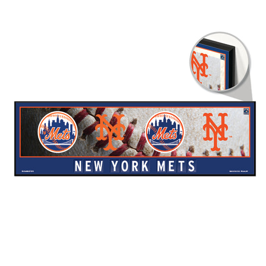 New York Mets Sign 9x30 Wood Evolution