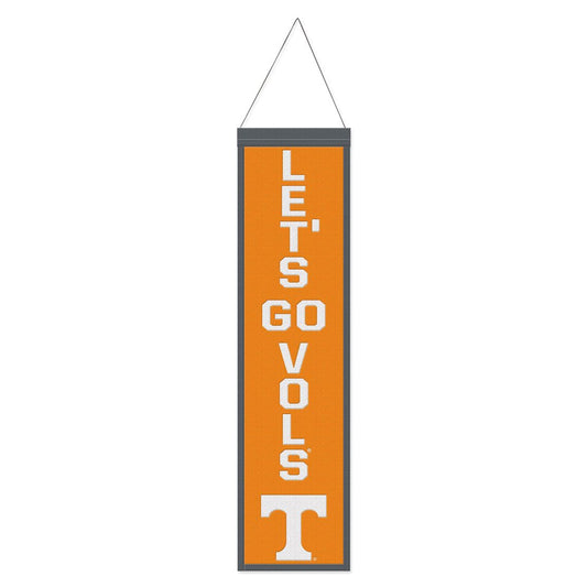 Tennessee Volunteers Banner Wool 8x32 Heritage Slogan Design