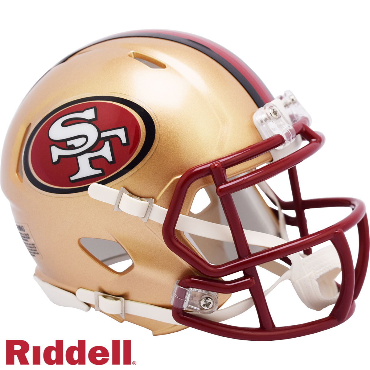 San Francisco 49ers Helmet Riddell Replica Mini Speed Style 1996-2008 T/B Periodic Restock