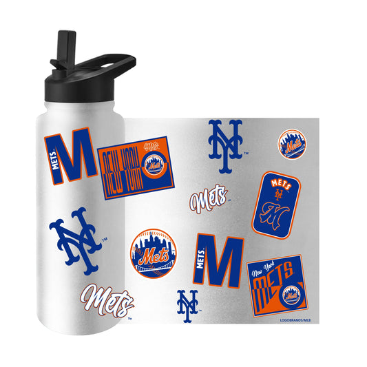 New York Mets Quencher Bottle 34oz Stainless Steel Dreamweave