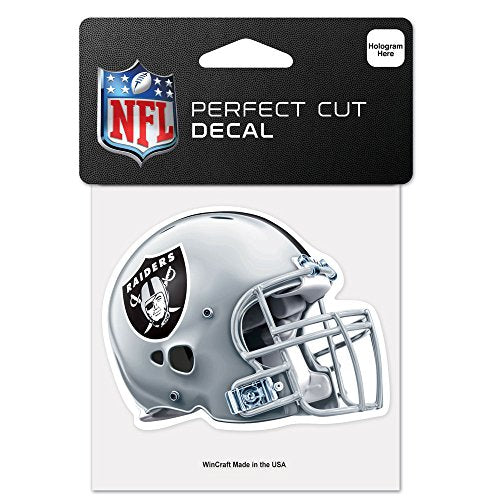 Las Vegas Raiders Decal 4x4 Perfect Cut Color Helmet Design - Special Order
