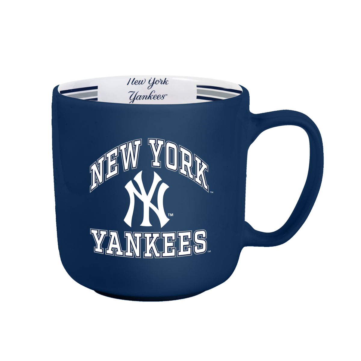 New York Yankees Coffee Mug 15oz Stripe Design