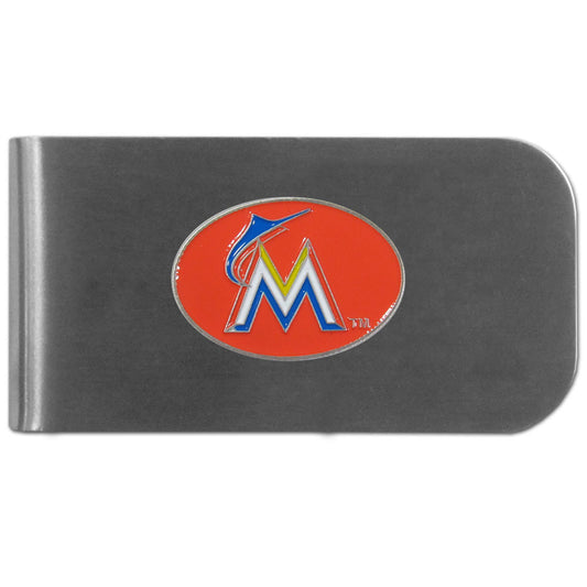 Miami Marlins Money Clip Steel