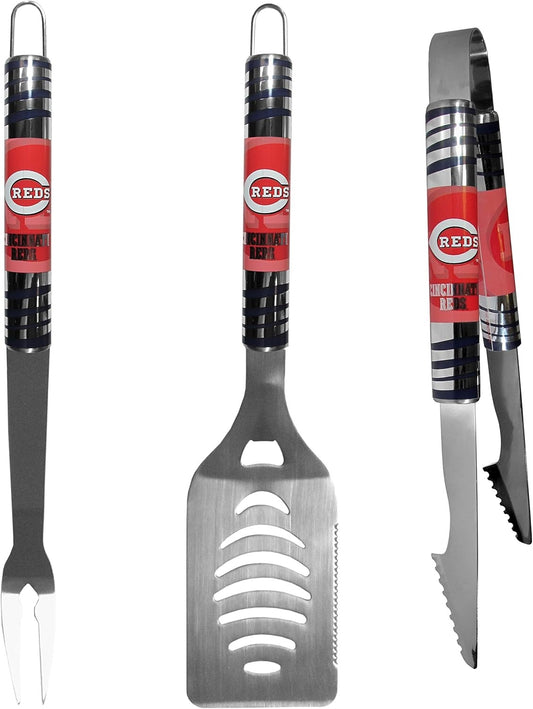 Cincinnati Reds Utensil Set Grilling BBQ Stainless Steel 3 Piece CO