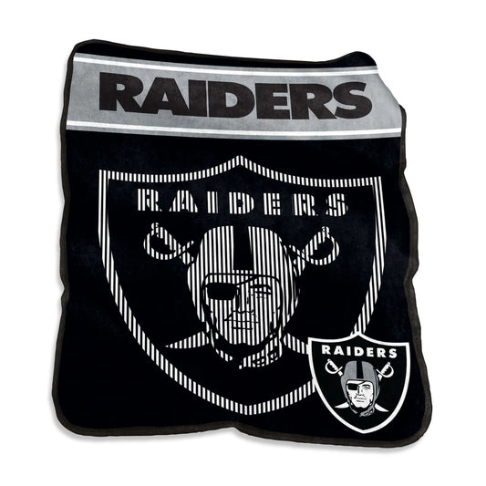 Las Vegas Raiders Blanket 60x80 Raschel Throw