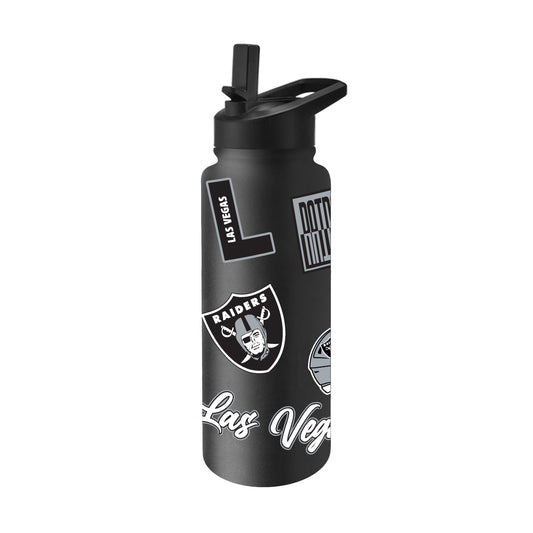 Las Vegas Raiders Quencher Bottle 34oz Stainless Steel Dreamweave