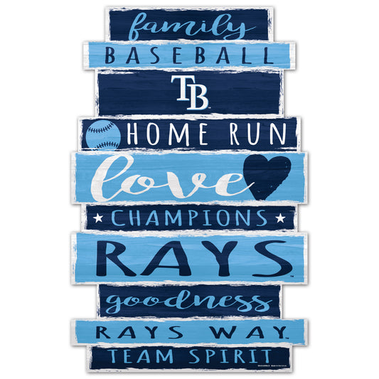Tampa Bay Rays Sign 11x17 Wood Family Word