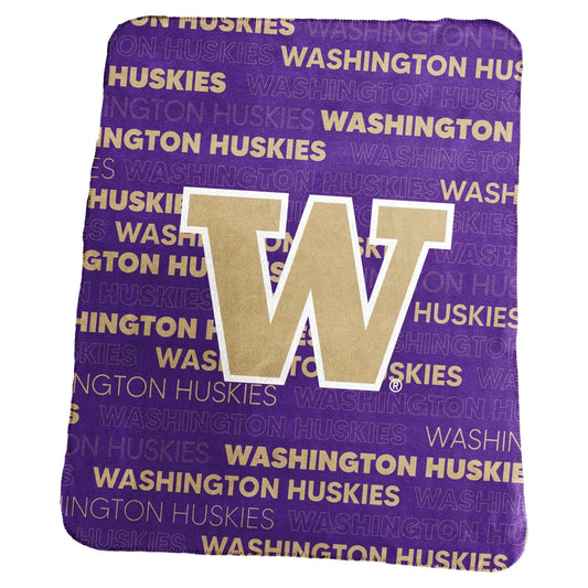 Washington Huskies Blanket 50x60 Fleece Classic
