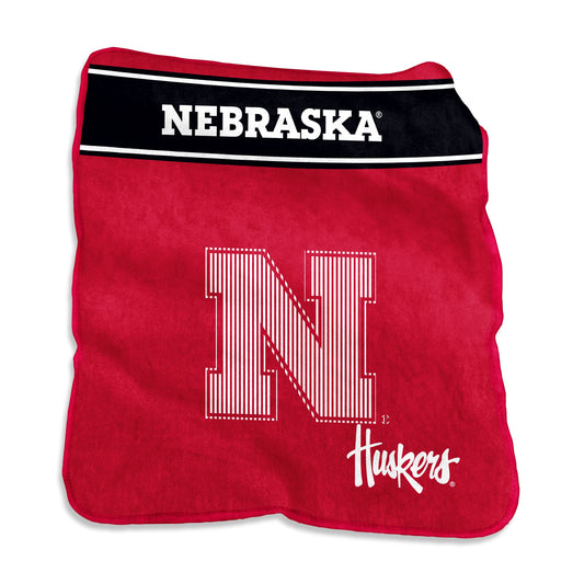 Nebraska Cornhuskers Blanket 60x80 Raschel Throw