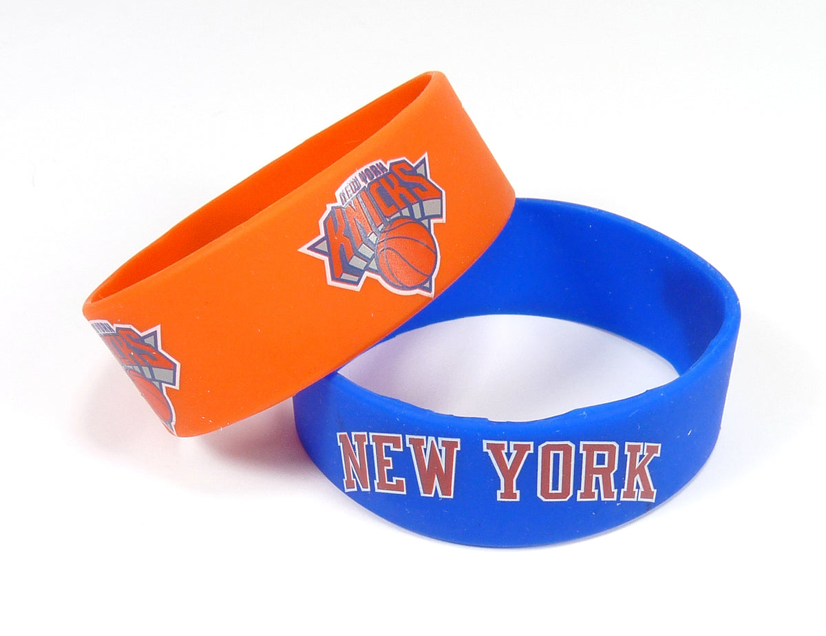 New York Knicks Bracelets - 2 Pack Wide - Special Order