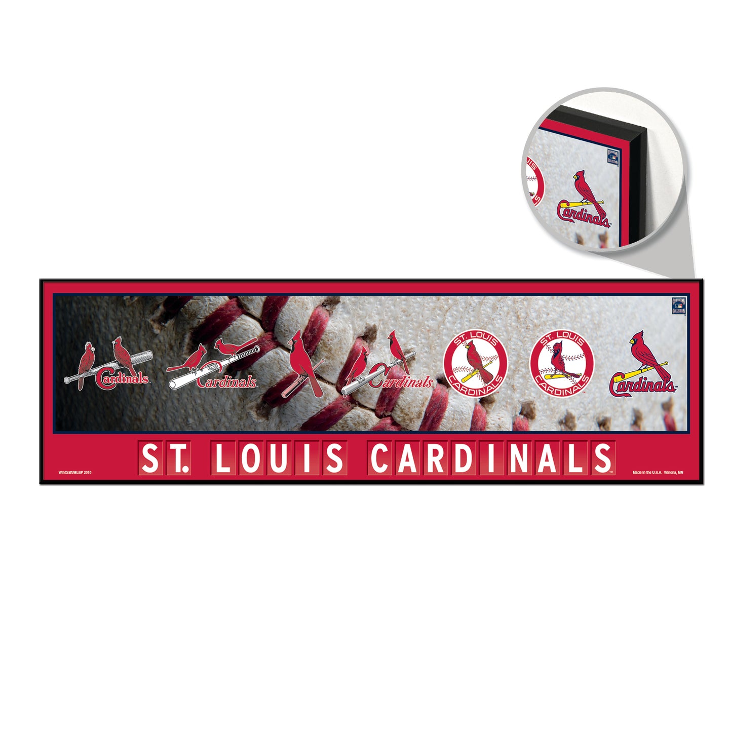 St. Louis Cardinals Sign 9x30 Wood Evolution