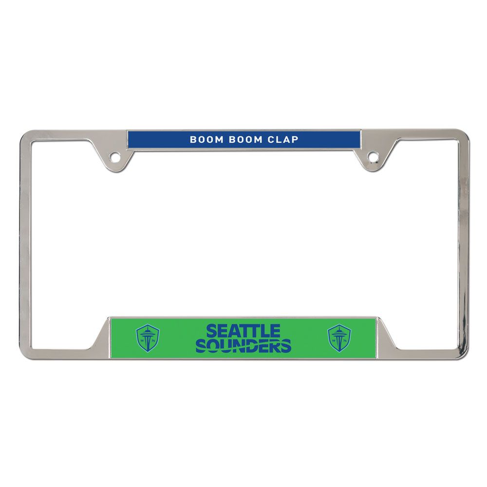 Seattle Sounders License Plate Frame Metal