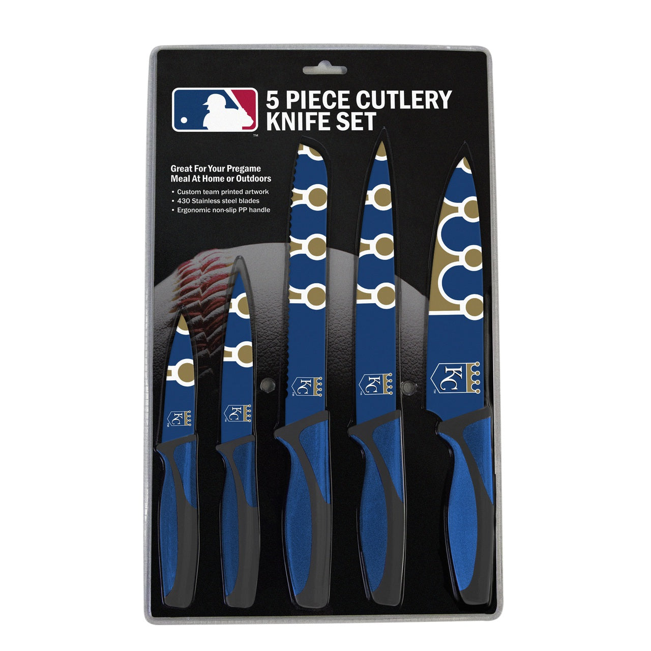 Kansas City Royals Knife Set - Kitchen - 5 Pack - Special Order