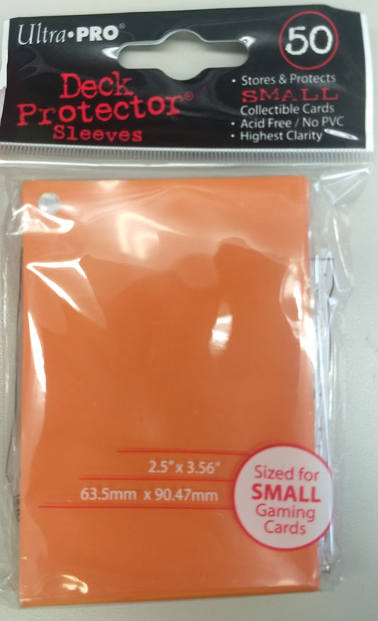 Deck Protectors, Small Size- Orange (One Pack of 60)