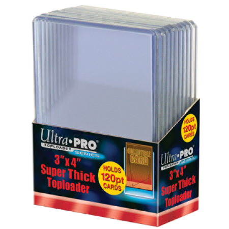 Toploader - 3x4 120pt (10 per pack)