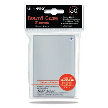 Ultra Pro Board Game Sleeve - European Standard - Pack of 50