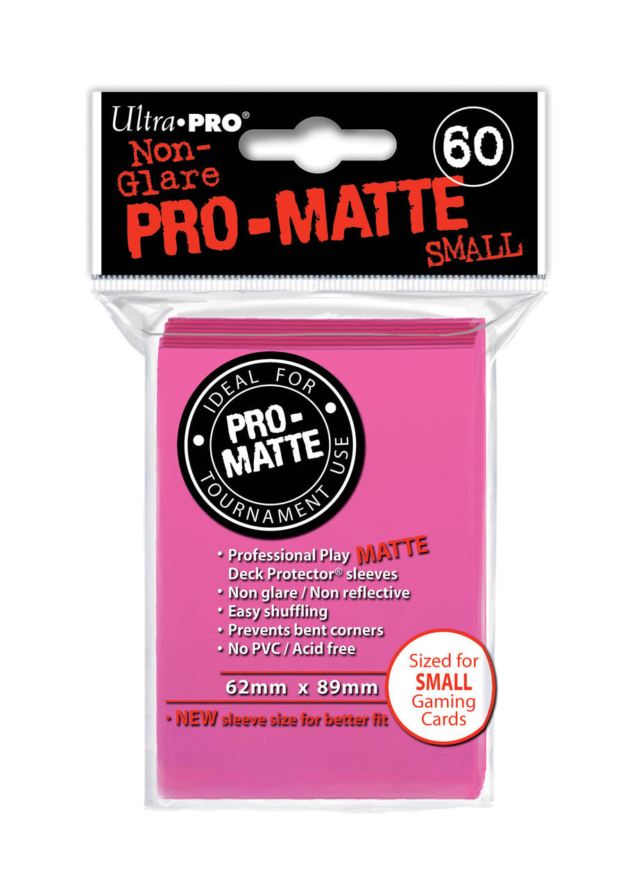 Deck Protector - Pro-Matte Small Size - Bright Pink (10 packs of 60) - Special Order