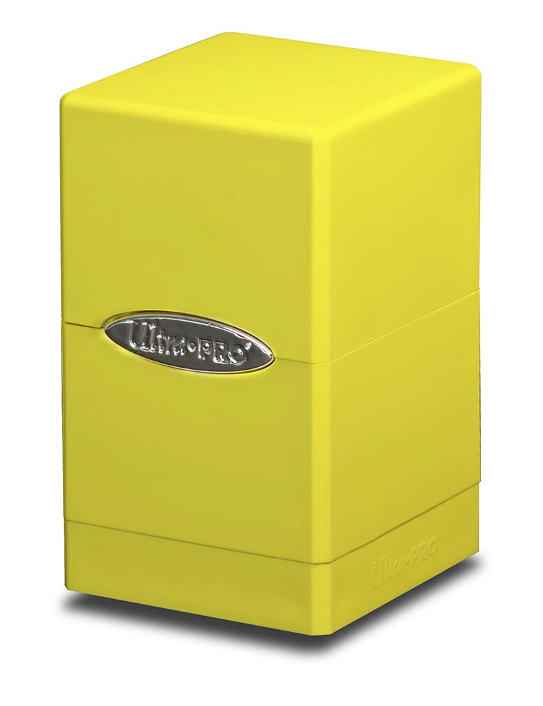 Satin Tower Deck Box - Lemon Yellow