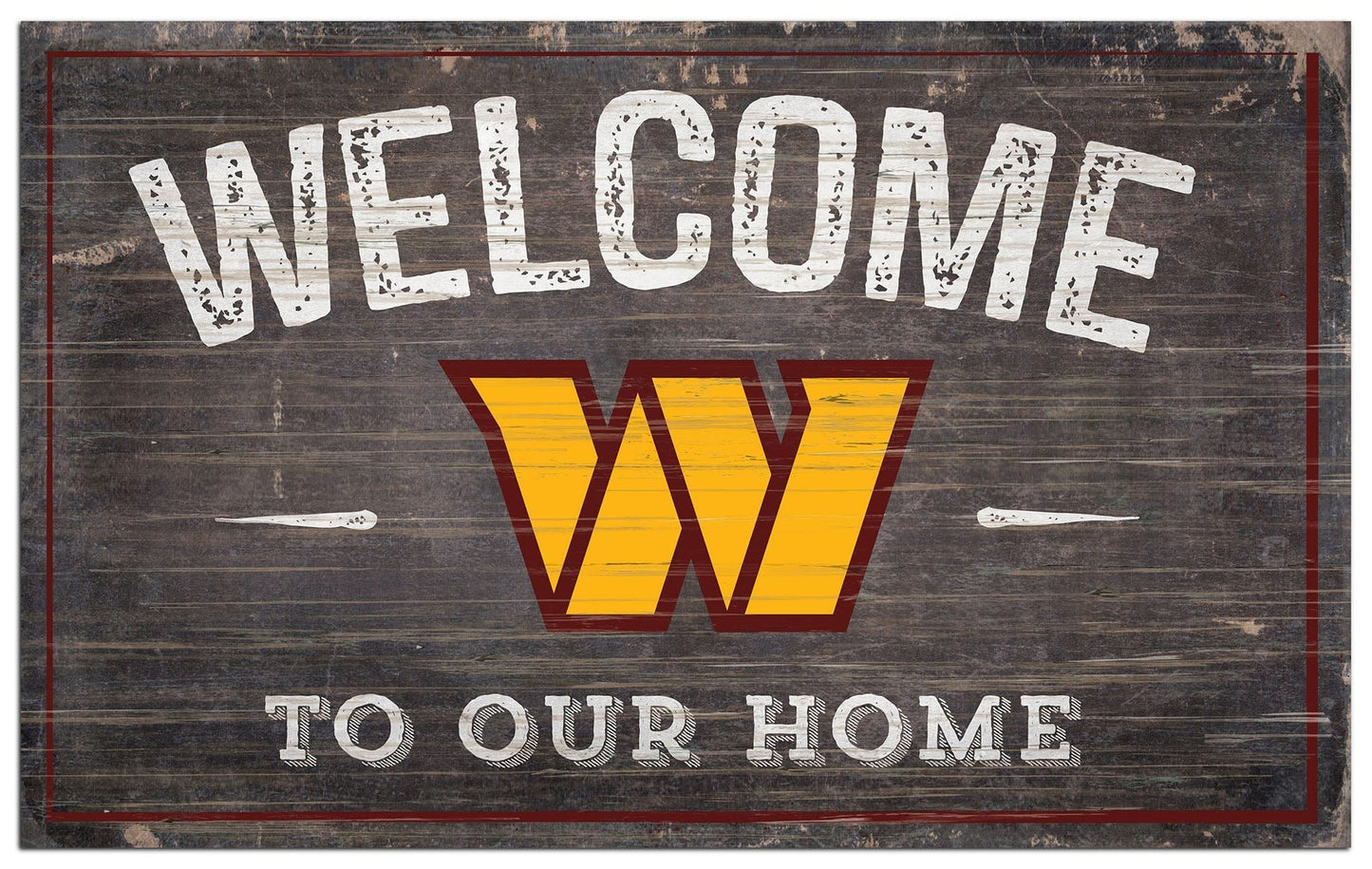 Washington Commanders Sign Wood 6x12 Welcome To Our Home Design