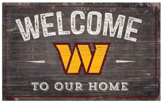 Washington Commanders Sign Wood 6x12 Welcome To Our Home Design