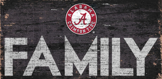 Alabama Crimson Tide Sign Wood 12x6 Family Design