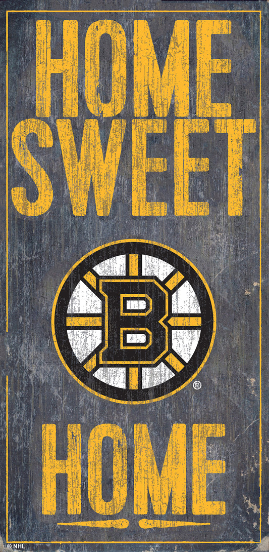 Boston Bruins Sign Wood 6x12 Home Sweet Home Design